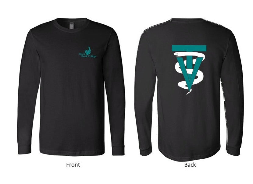 Black Hawk Pocket Logo with VT back design on Black - Several Styles to Choose From!