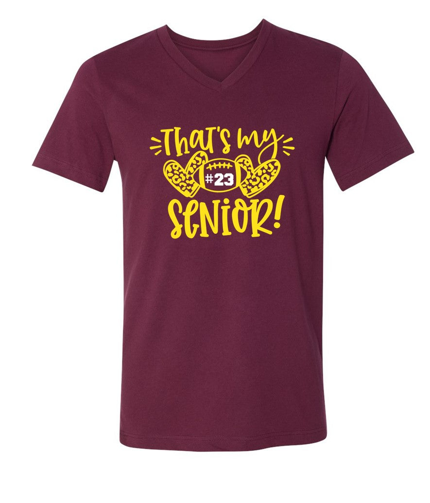 R/W - That's my Senior on Maroon- Several Styles to Choose From!