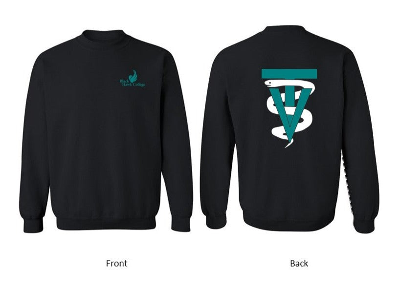 Black Hawk Pocket Logo with VT back design on Black - Several Styles to Choose From!