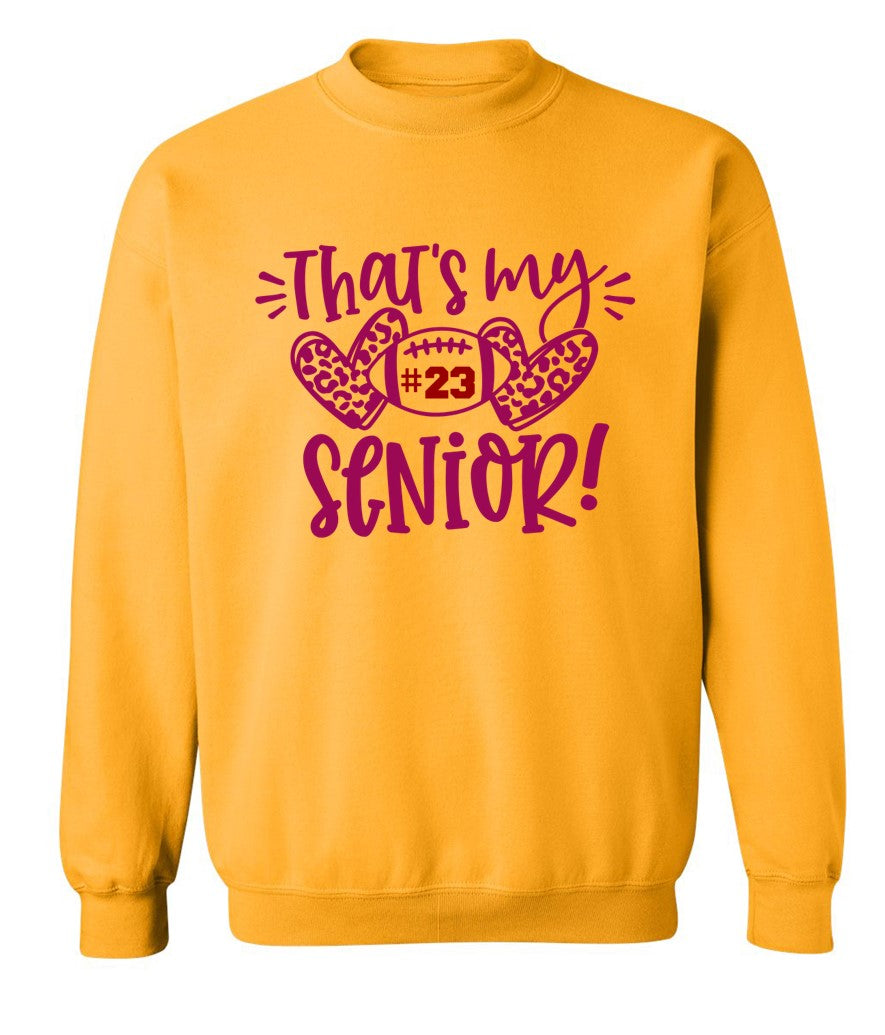 R/W - That's my Senior on Heather Mustard and Gold - Several Styles to Choose From!