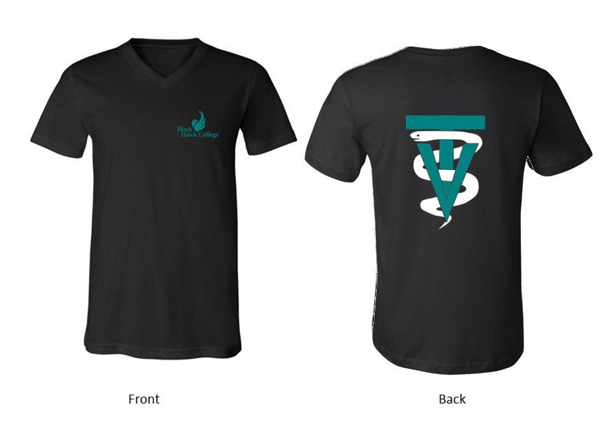 Black Hawk Pocket Logo with VT back design on Black - Several Styles to Choose From!