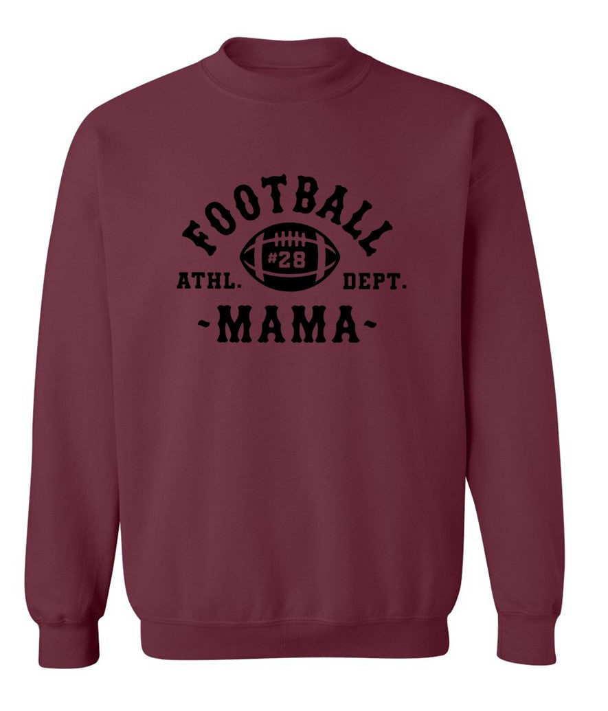 R/W - Football Mama on Maroon- Several Styles to Choose From!
