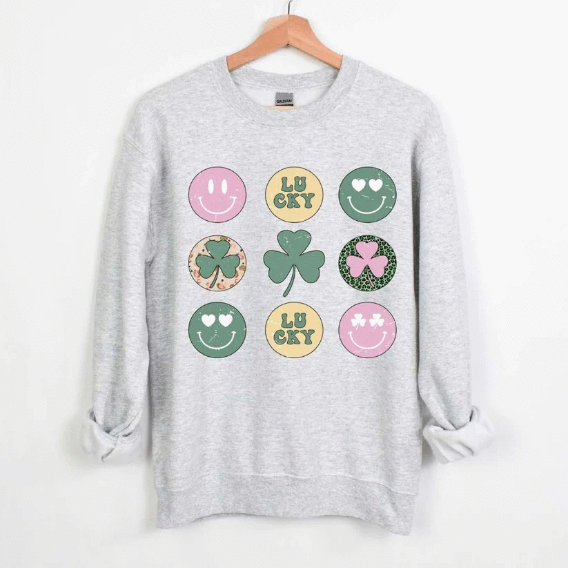 St. Patrick's Day - Smiley Faces - You Pick the Shirt Color!