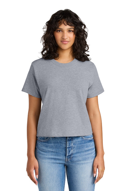 Green Xtreme on Crop Tee- Heather Gray