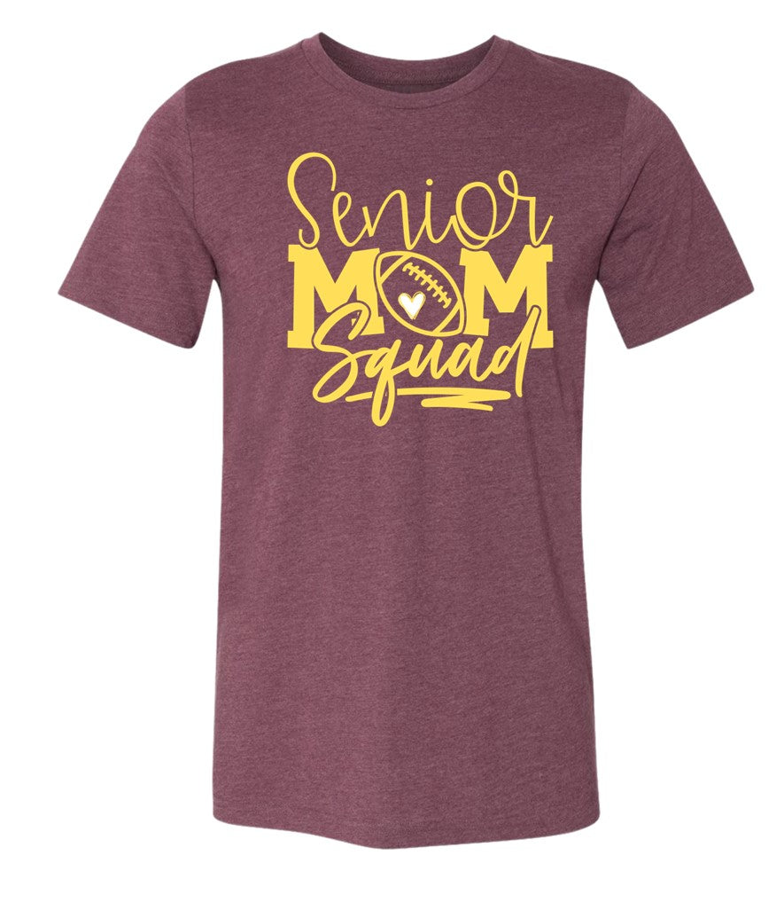 R/W - Senior Squad Mom on Heather Maroon - Several Styles to Choose From!
