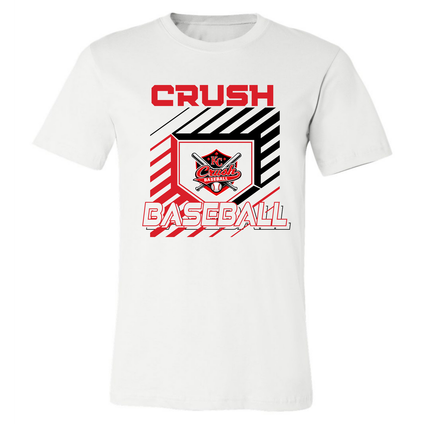 Crush Baseball Graphic on Ash Gray- Several Styles to Choose From!