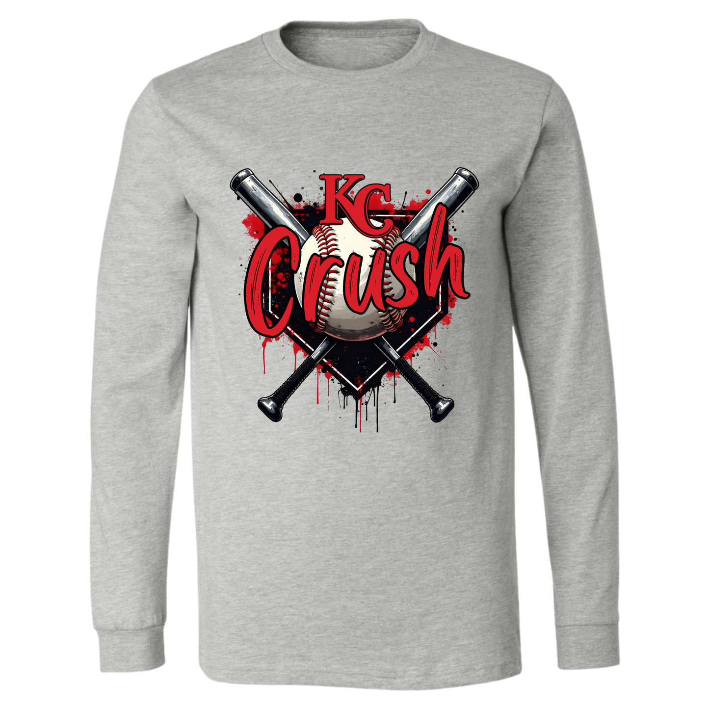 KC Crush Splatter on Sport Gray- Several Styles to Choose From!