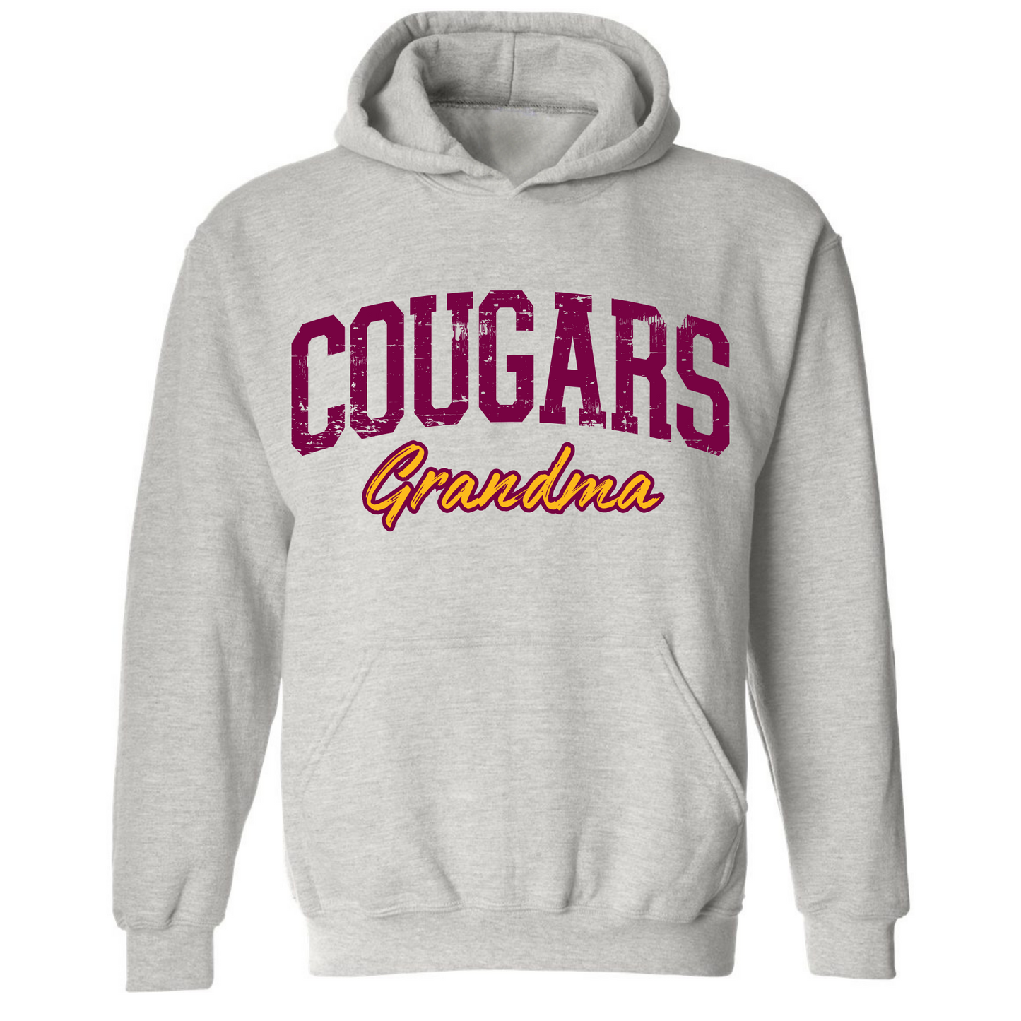 Cougars Grandma on Heather Gray- Several Styles to Choose From!