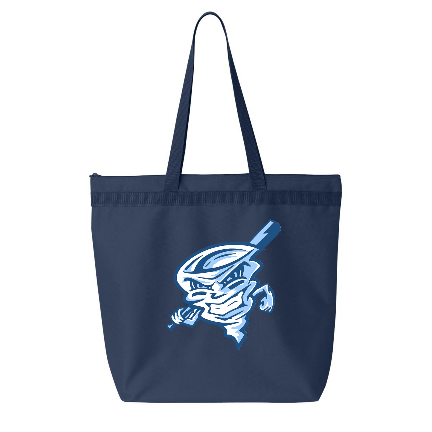 Twisters Logo on Large Navy Tote-8802