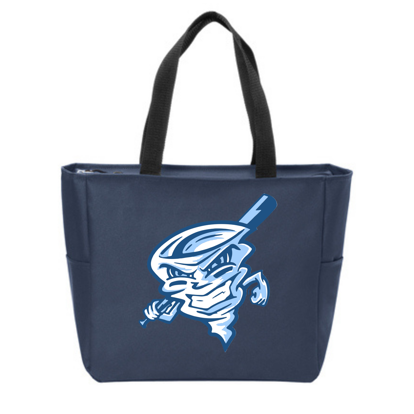 Twisters Logo on Medium Navy Tote-BG410