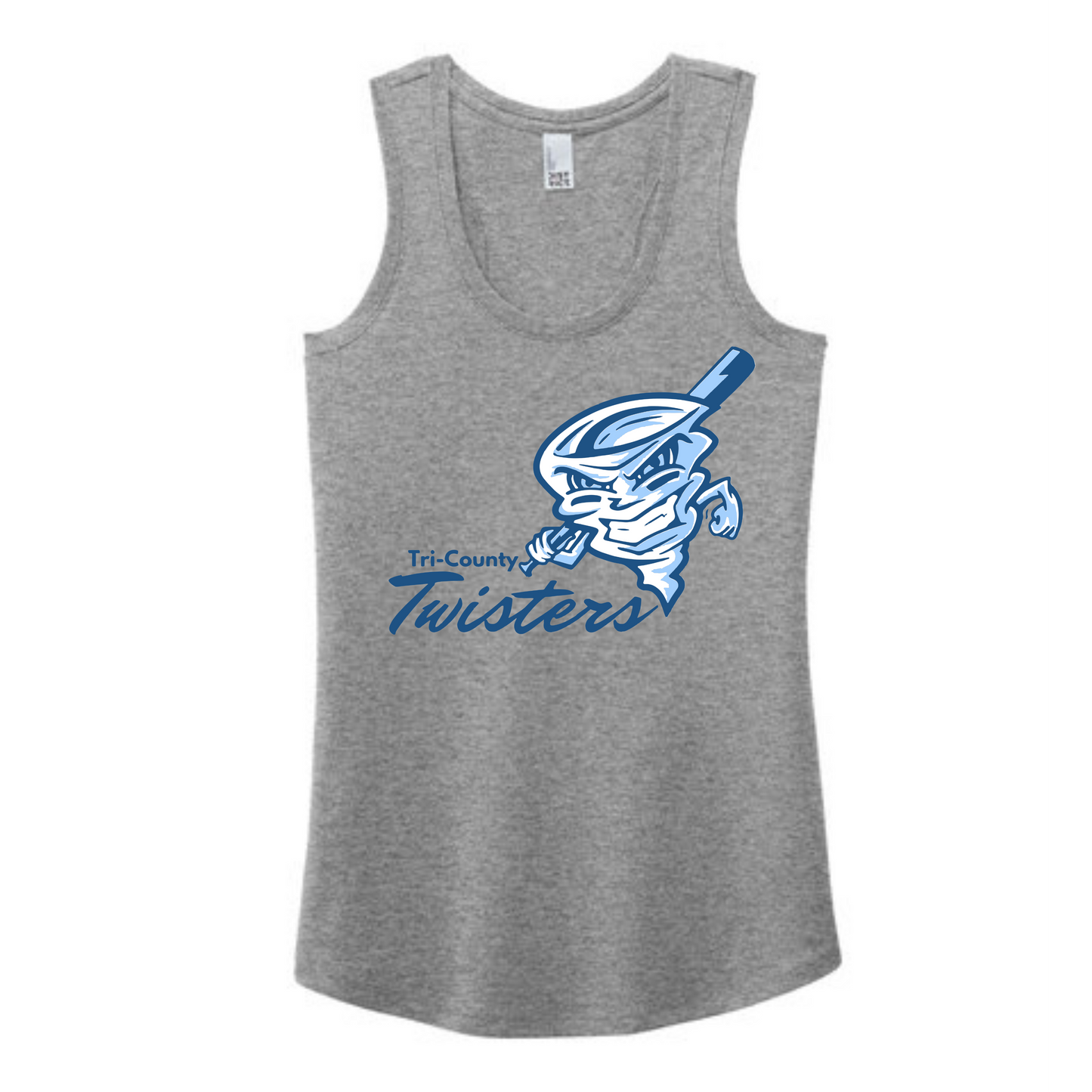 Tri-County Twisters on Gray- Women’s Perfect Tri Racerback Tank- Recommend Size UP one for relaxed fit