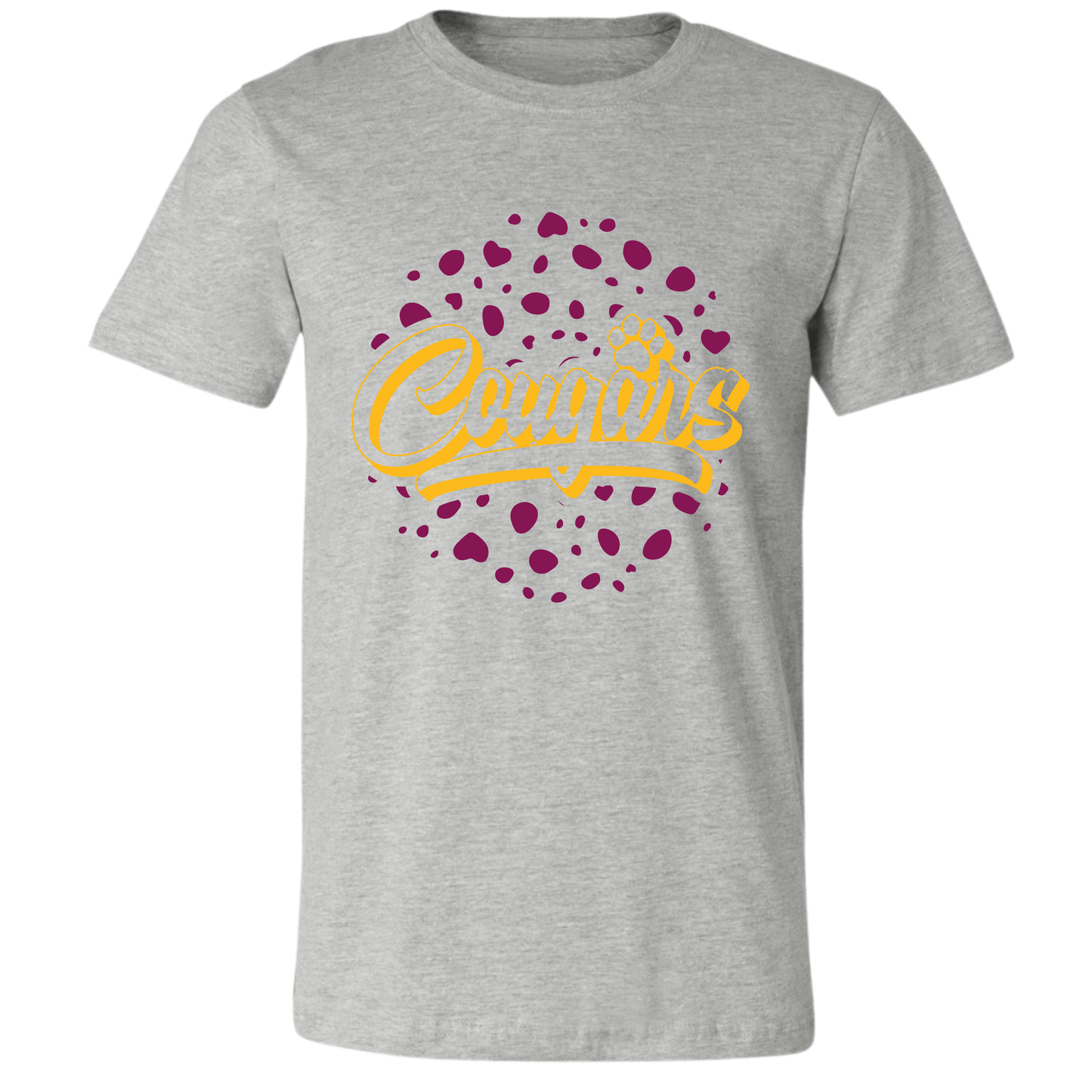 Cougars Circle on Light Gray- Several Styles to Choose From!