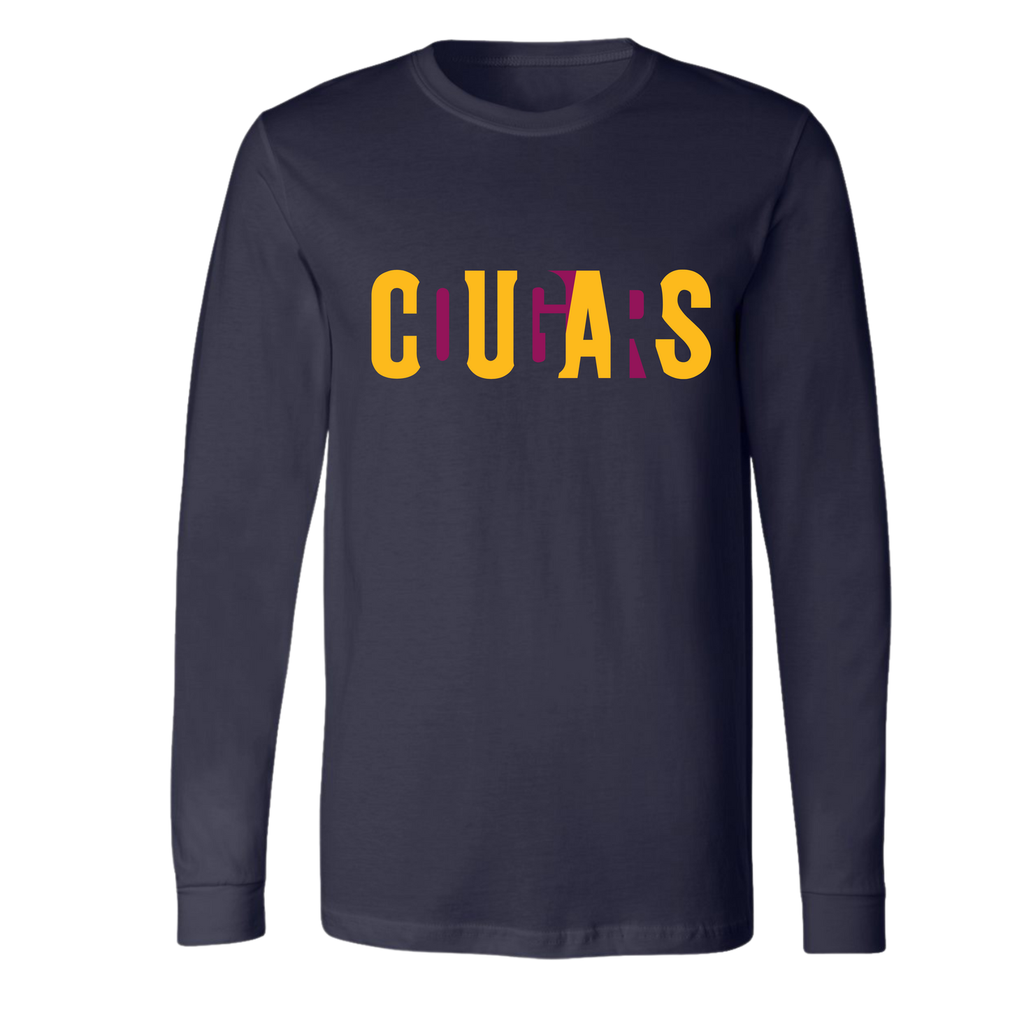 Cougars Graphic Print on Black- Several Styles to Choose From!