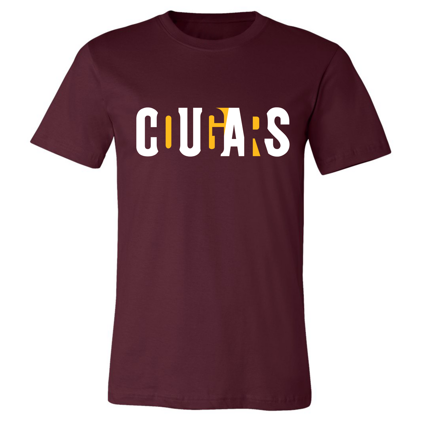 Cougars Graphic Print on Maroon- Several Styles to Choose From!