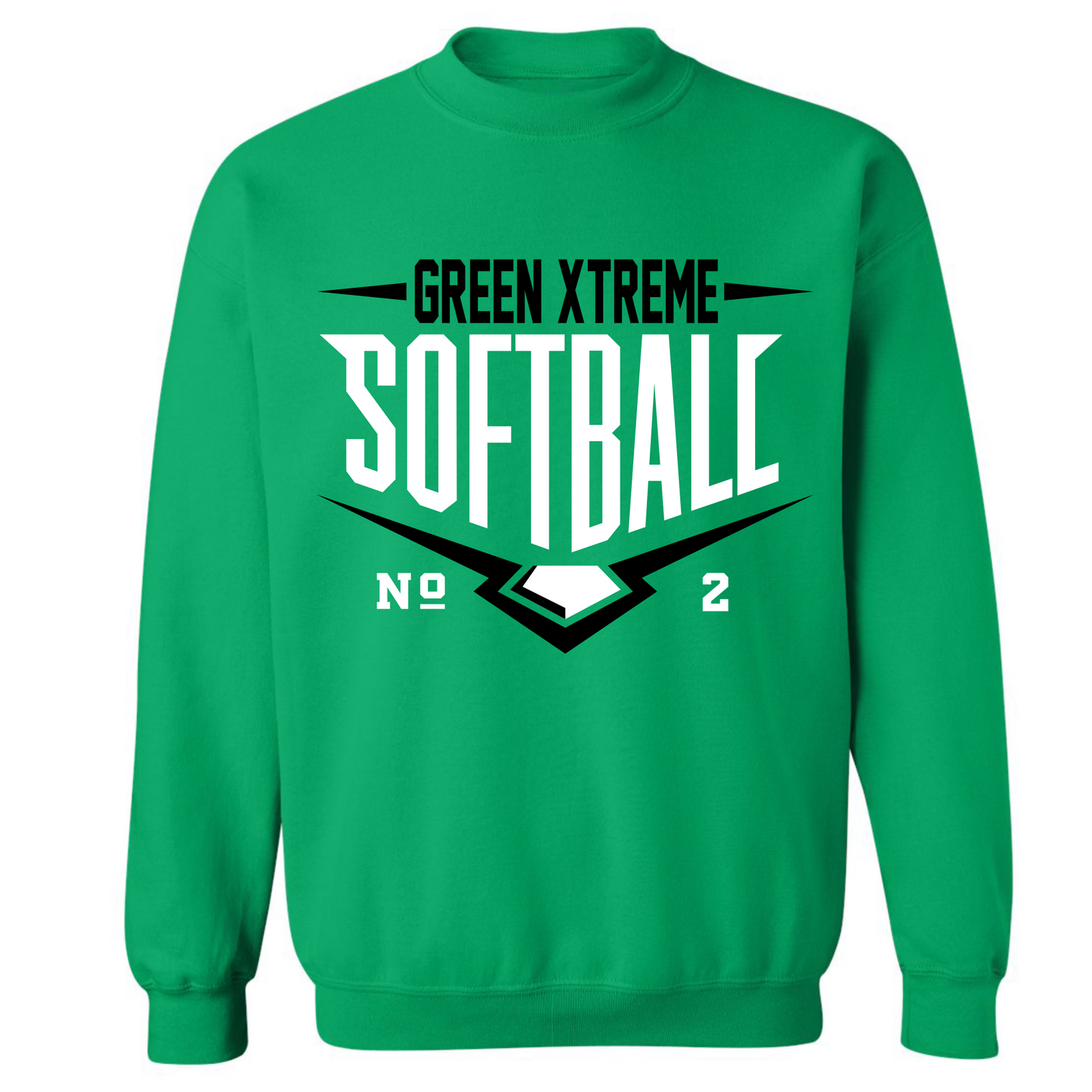 Green Xtreme Softball on Green- Several Styles to Choose From!