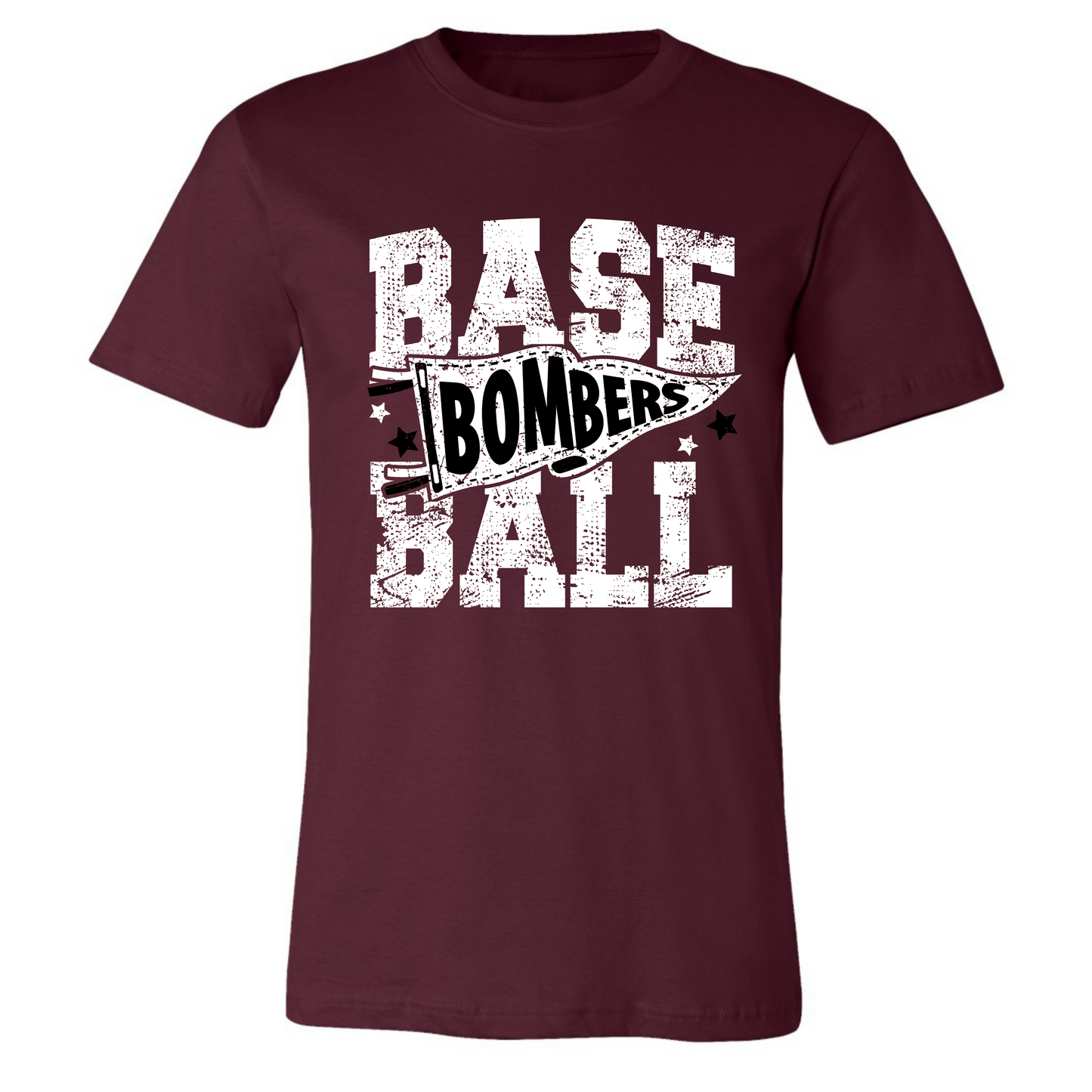 Bombers Baseball on Maroon- Several Styles to Choose From!