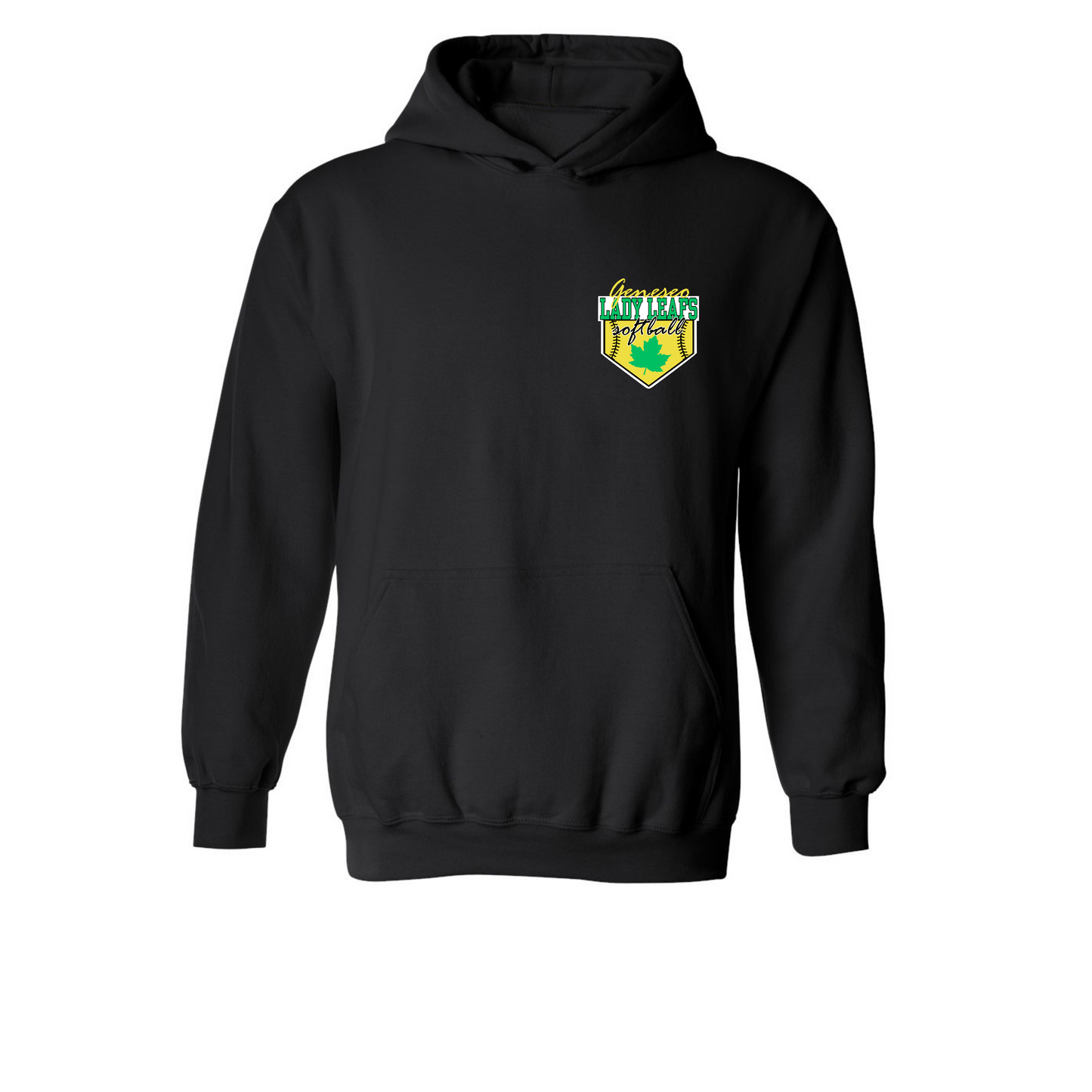 Lady Leafs Homeplate on Black- Pocket Logo- Several Styles to Choose From!