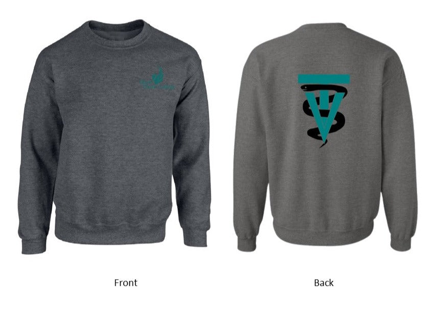 Black Hawk Pocket Logo with VT back design on Deep Heather - Several Styles to Choose From!