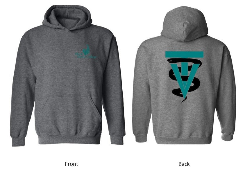 Black Hawk Pocket Logo with VT back design on Deep Heather - Several Styles to Choose From!