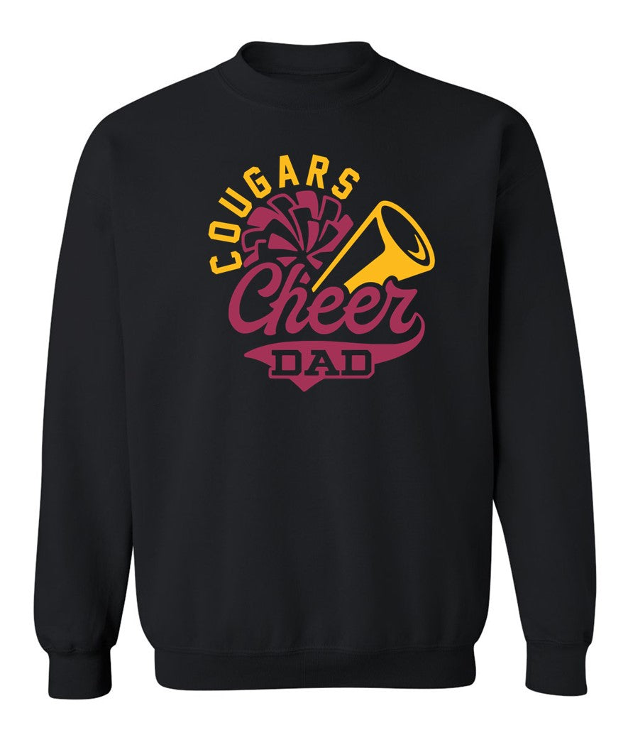 R/W - Cheer Dad on Black - Several Styles to Choose From!