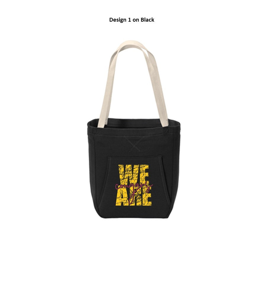 Core Fleece Sweatshirt Tote - Black - Several Designs to Choose From!