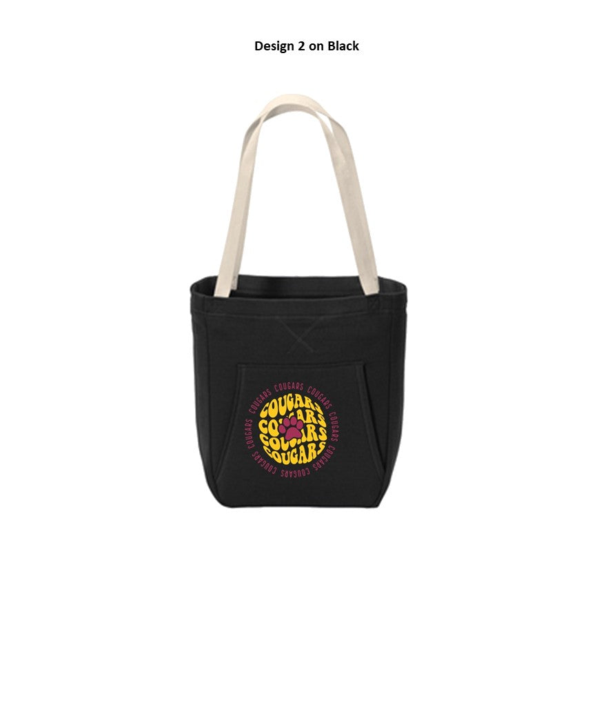 Core Fleece Sweatshirt Tote - Black - Several Designs to Choose From!