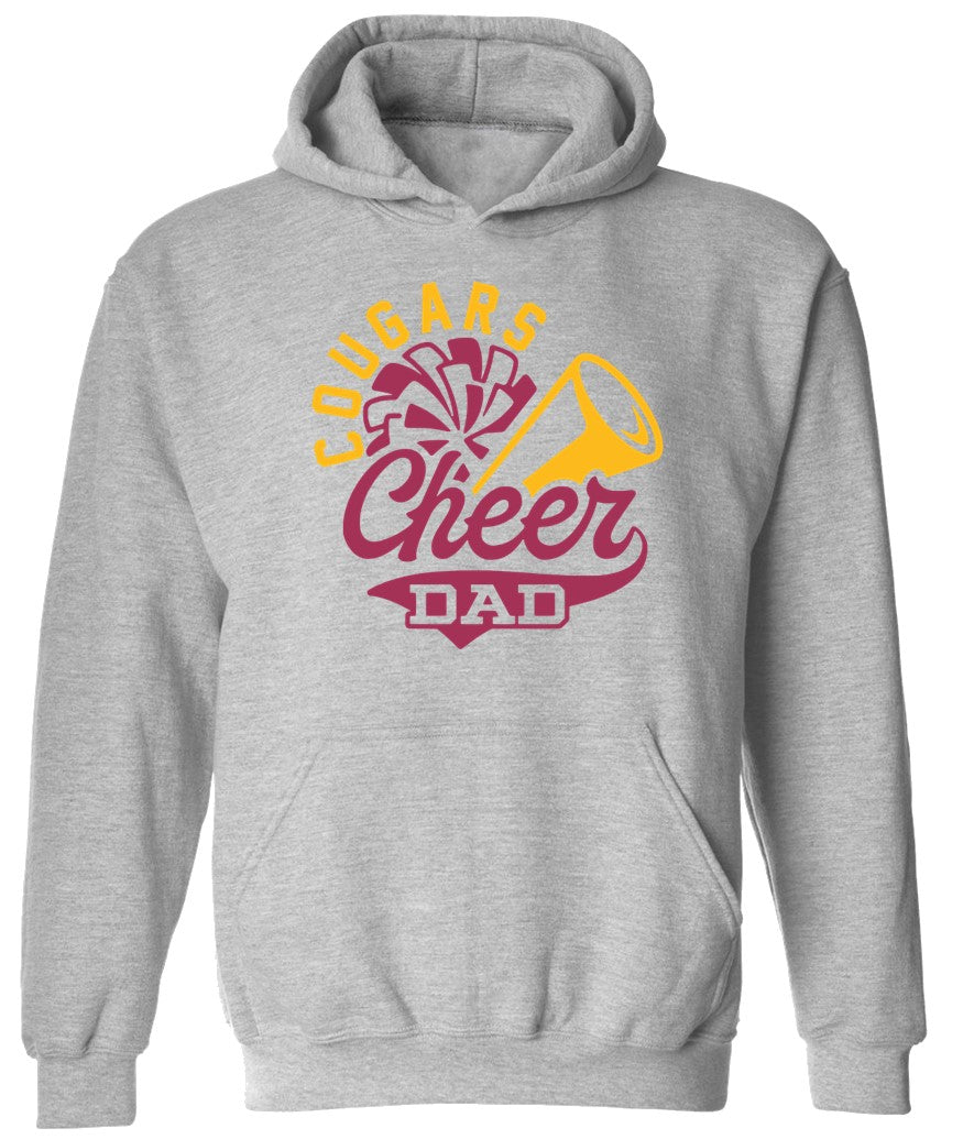 R/W - Cheer Dad on Grey - Several Styles to Choose From!