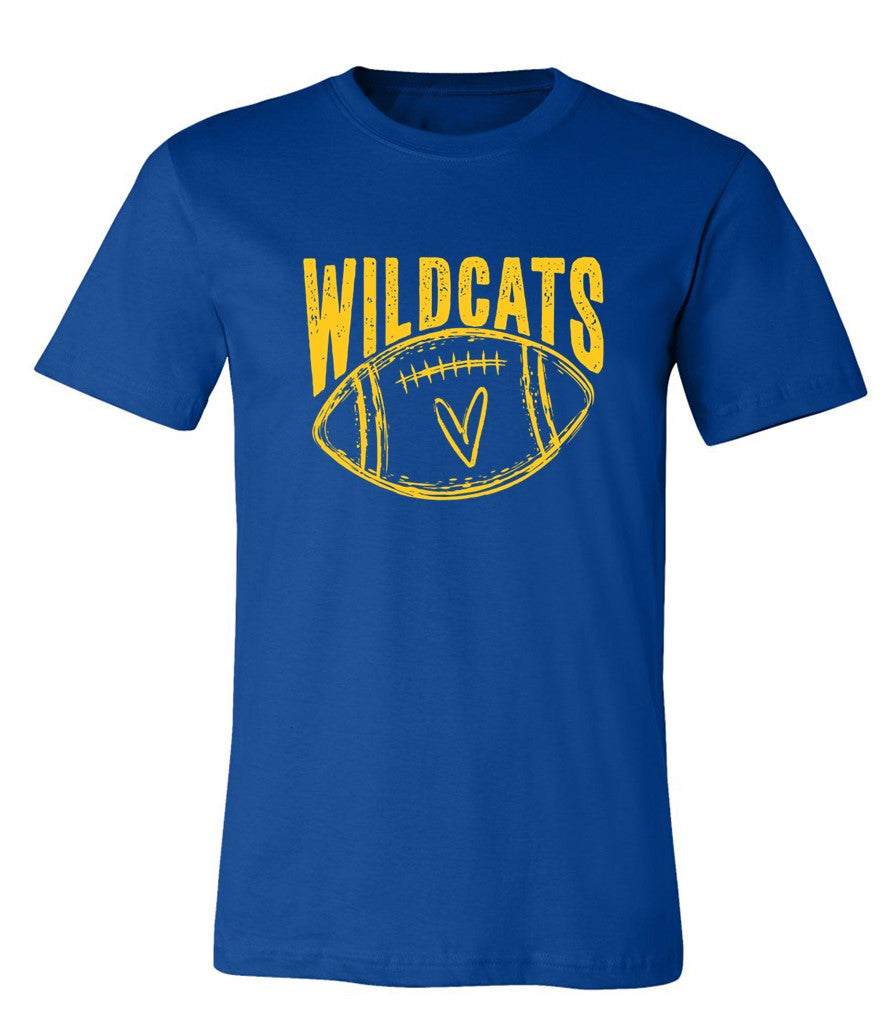 Galva Wildcats Football on Blue - Several Styles to Choose From!
