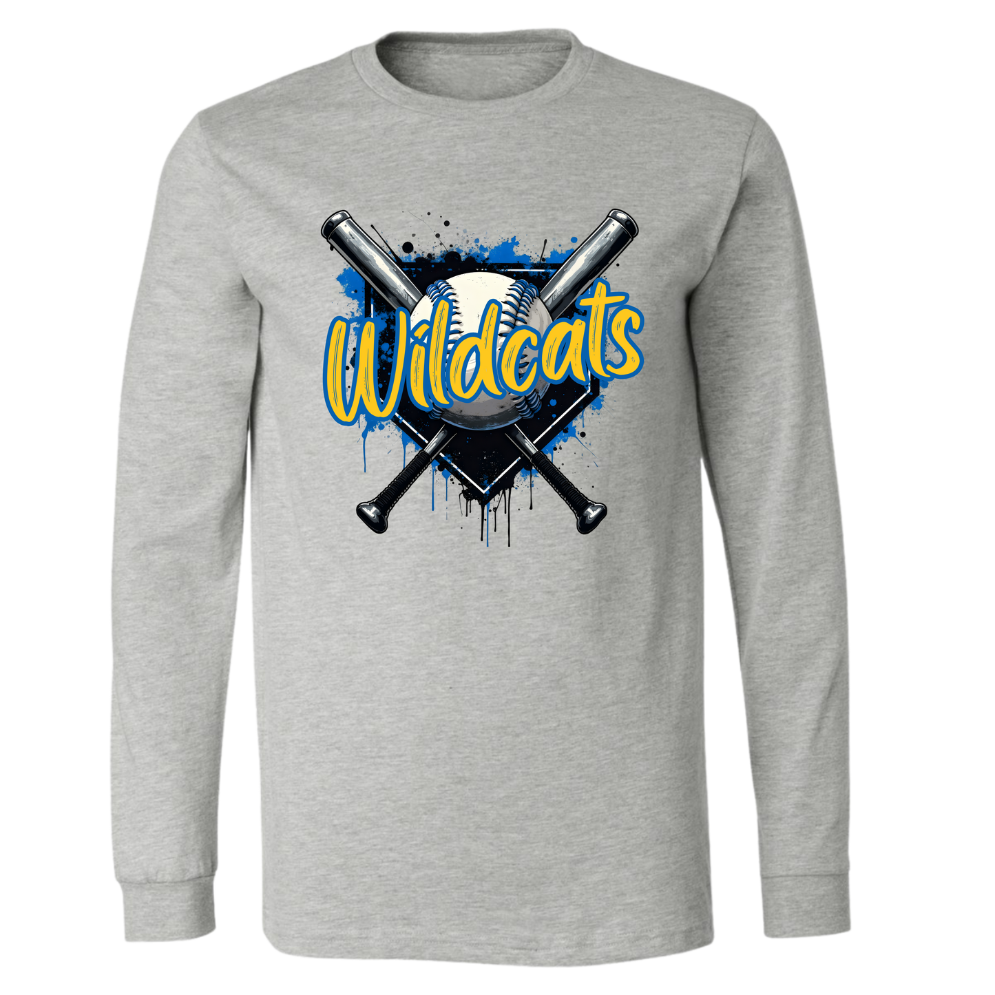 Wildcats Baseball/Softball on Light Gray- Several Styles to Choose From!