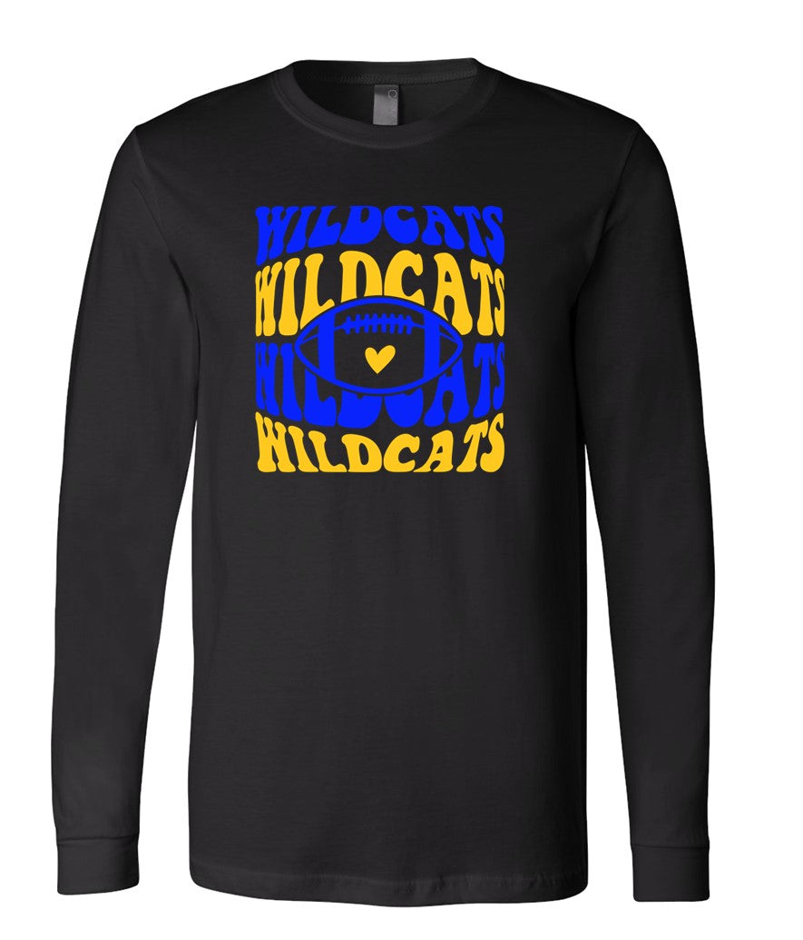 Galva Wildcats Football on Black - Several Styles to Choose From!
