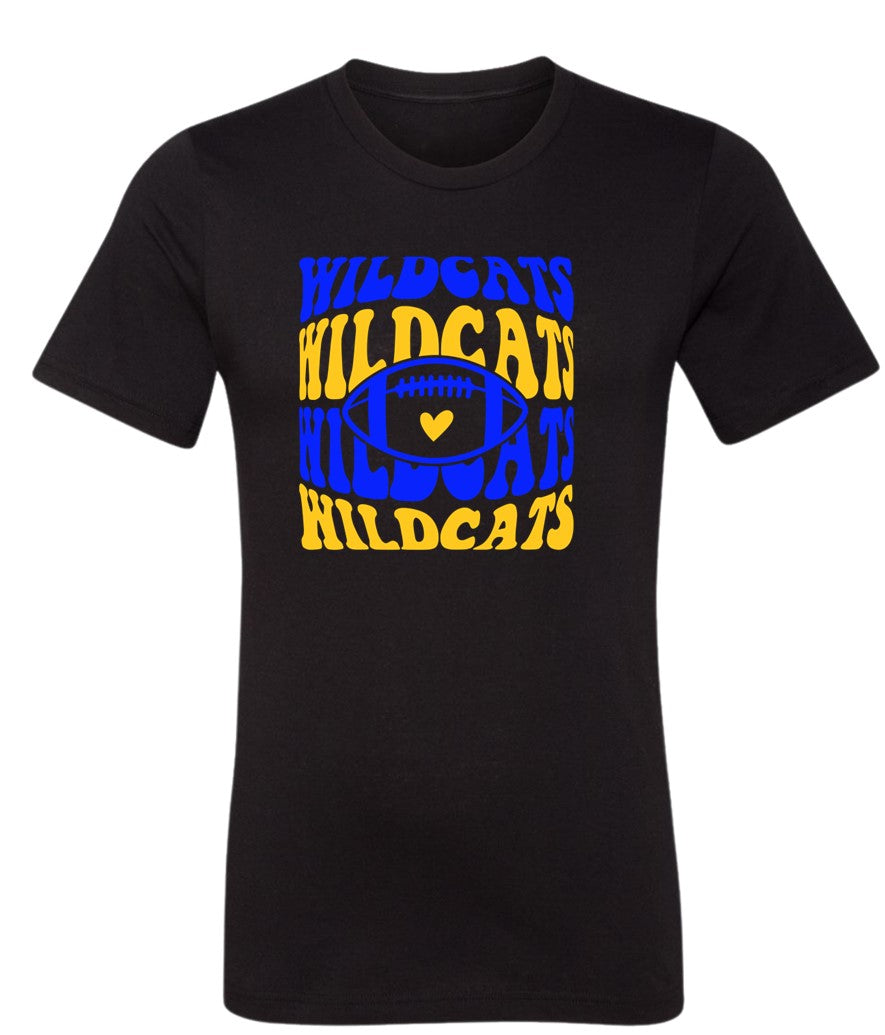 Galva Wildcats Football on Black - Several Styles to Choose From!