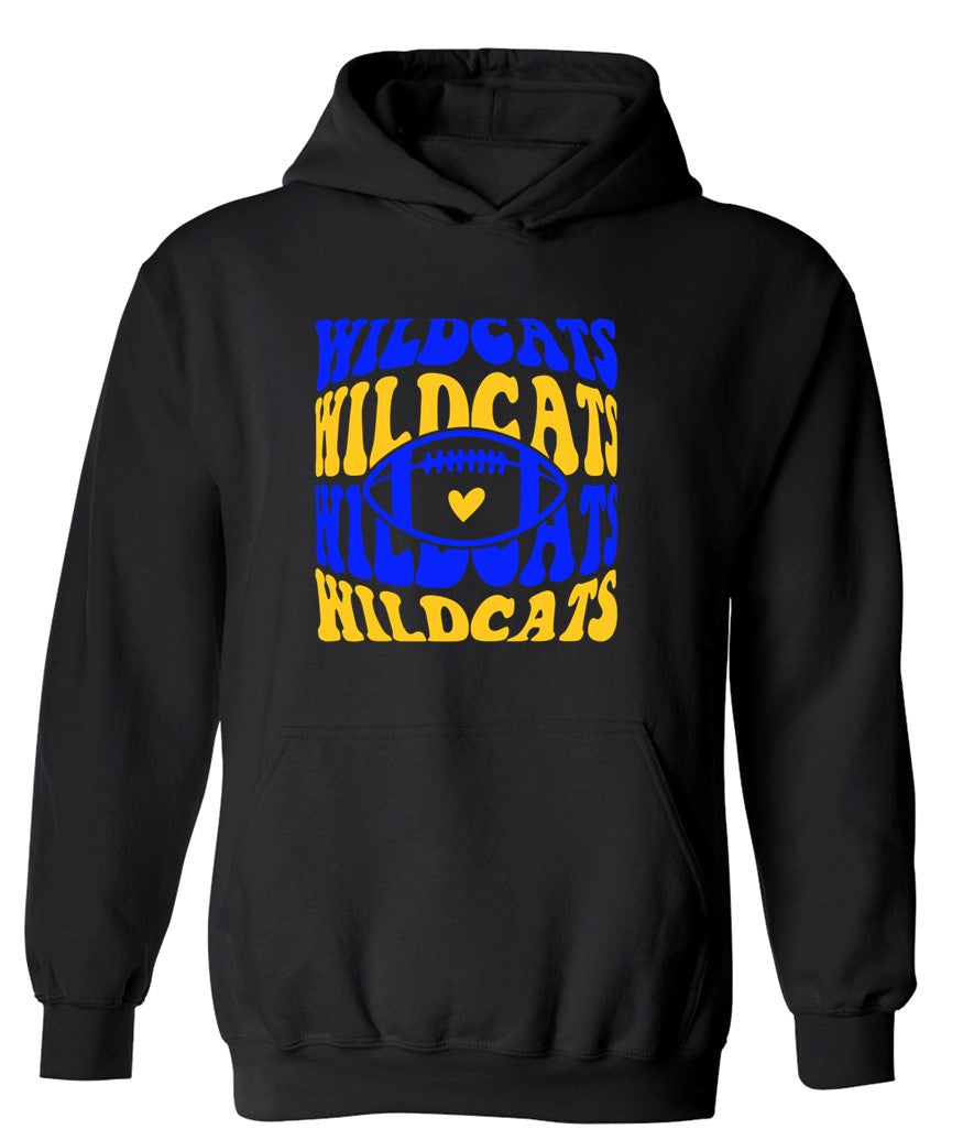 Galva Wildcats Football on Black - Several Styles to Choose From!