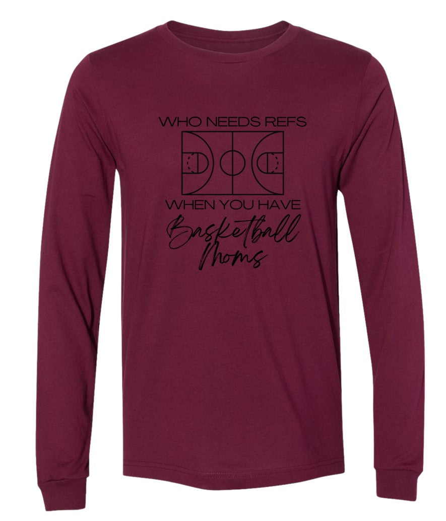 Mom Ref in black on Maroon- Several Styles to Choose From!