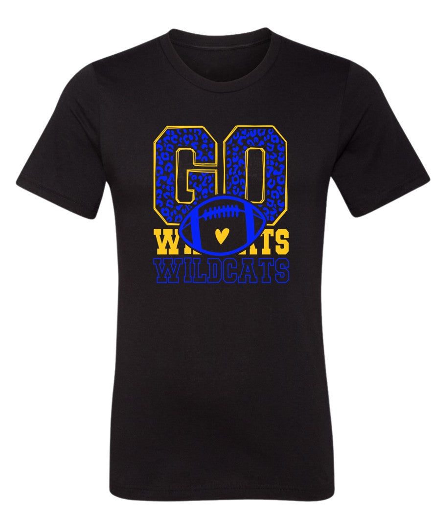 Galva Wildcats Football on Black - Several Styles to Choose From!