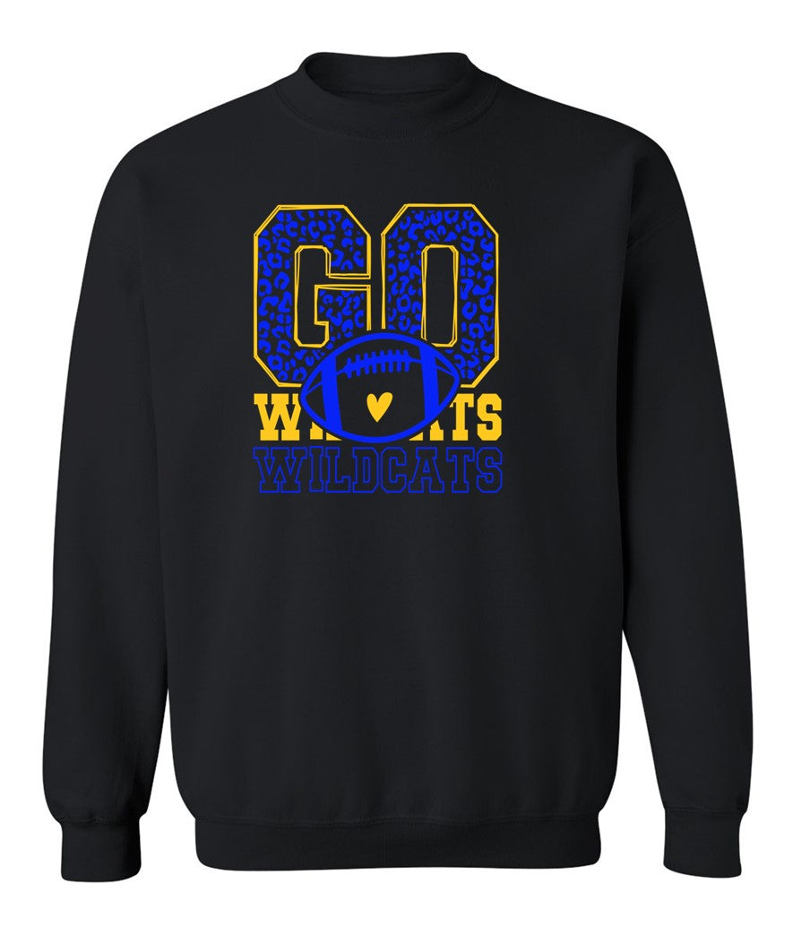 Galva Wildcats Football on Black - Several Styles to Choose From!