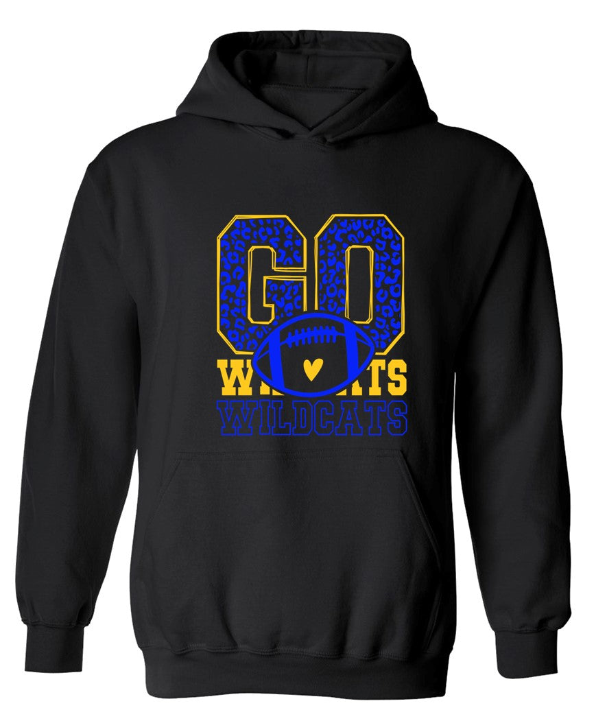 Galva Wildcats Football on Black - Several Styles to Choose From!