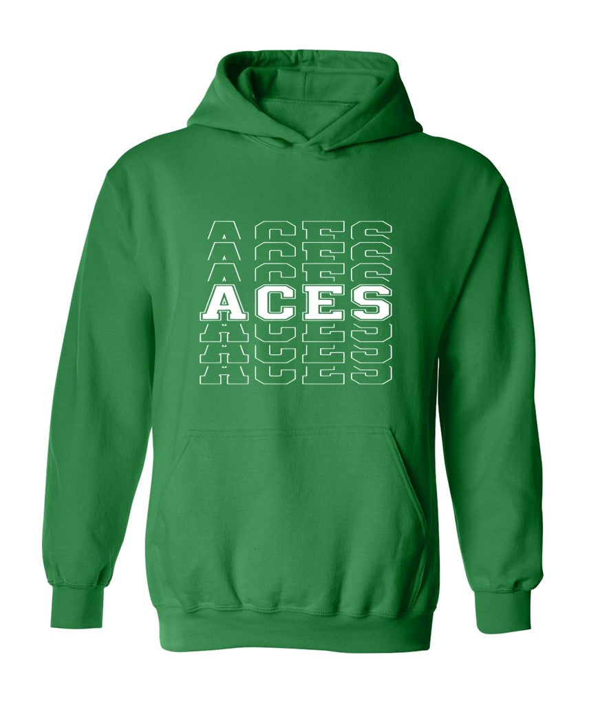 Aces Repeat in White on Green - Several Styles to Choose From!