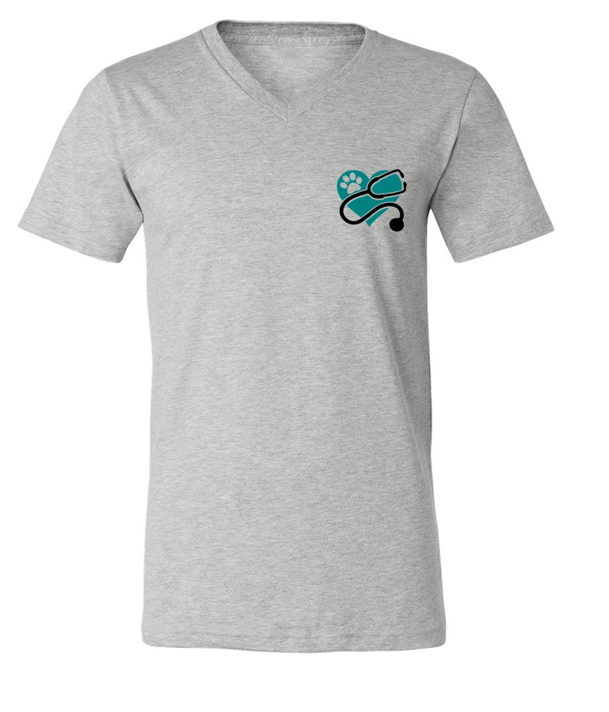 Black Hawk - Heart - Pocket Logo on Grey - Several Styles to Choose From!