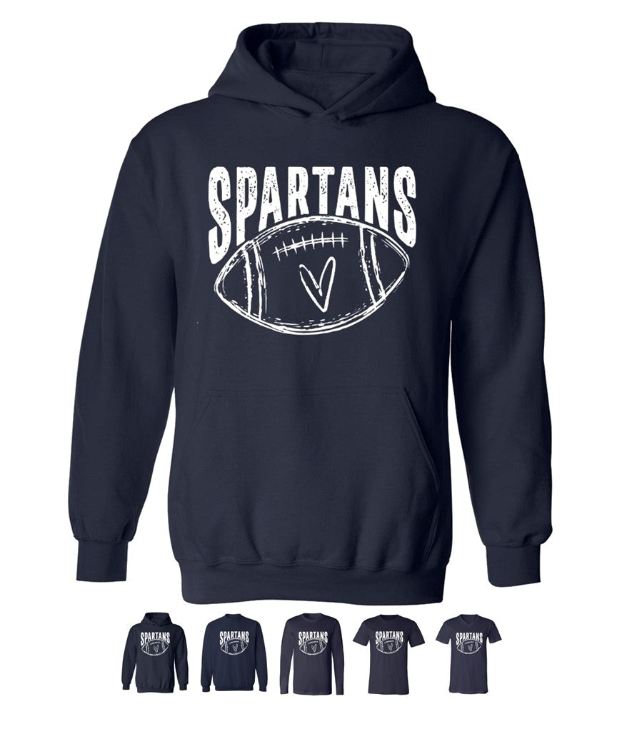 Spartans Football on Navy - Several Styles to Choose From!