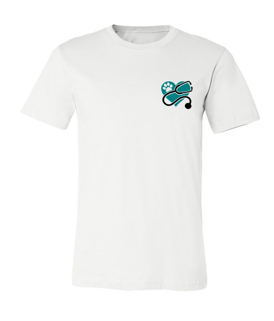 Black Hawk - Heart - Pocket Logo on White - Several Styles to Choose From!