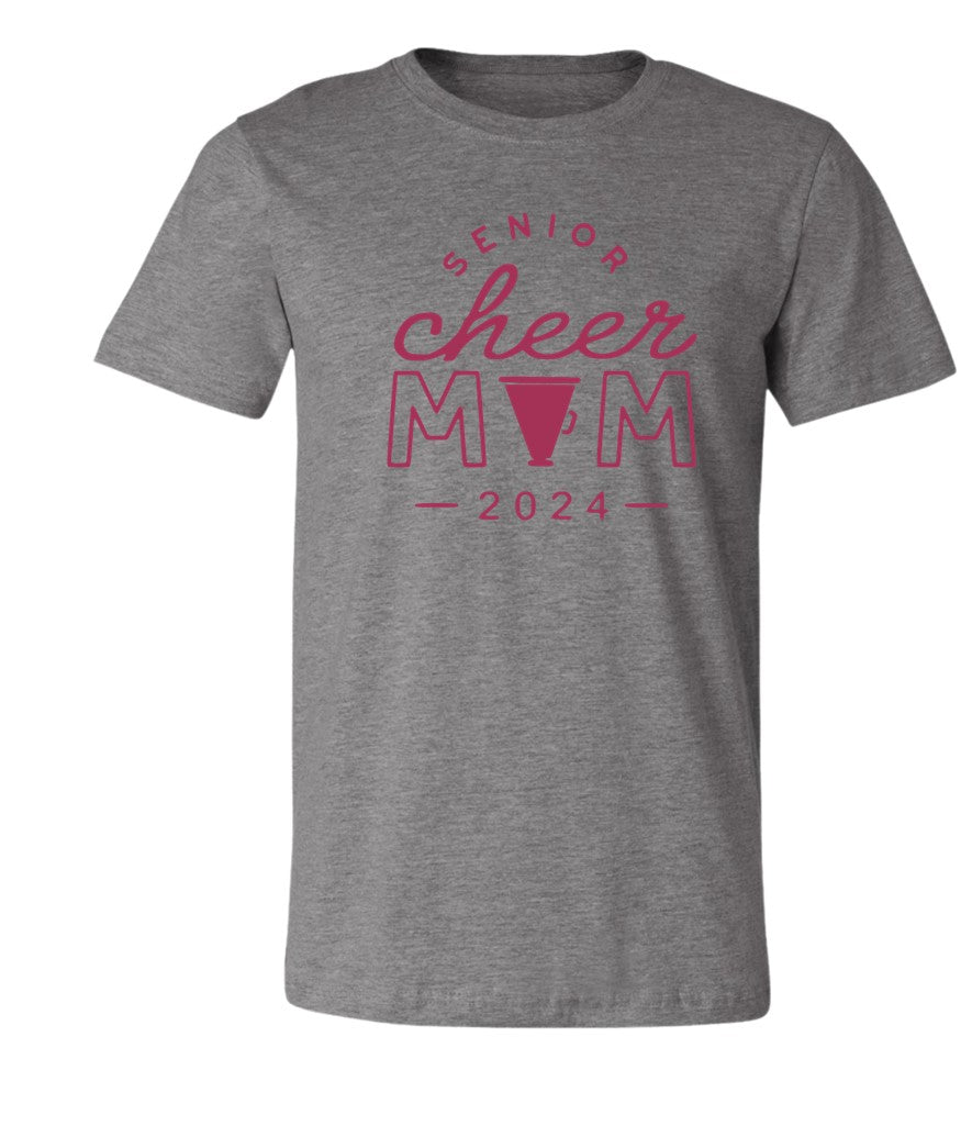 R/W - Senior Cheer Mom on Deep Heather - Several Styles to Choose From!