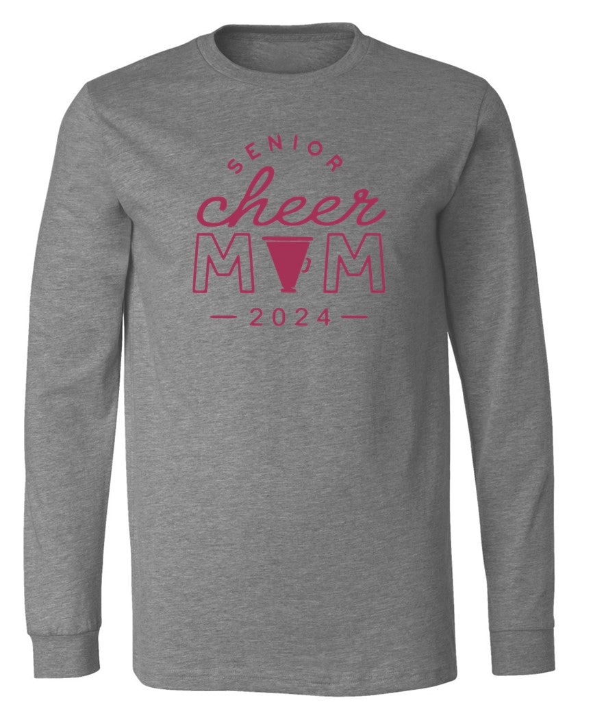 R/W - Senior Cheer Mom on Deep Heather - Several Styles to Choose From!