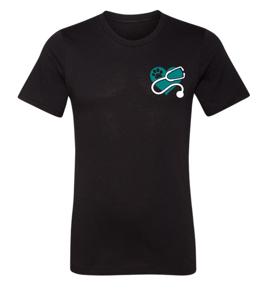 Black Hawk - Heart - Pocket Logo on Black - Several Styles to Choose From!