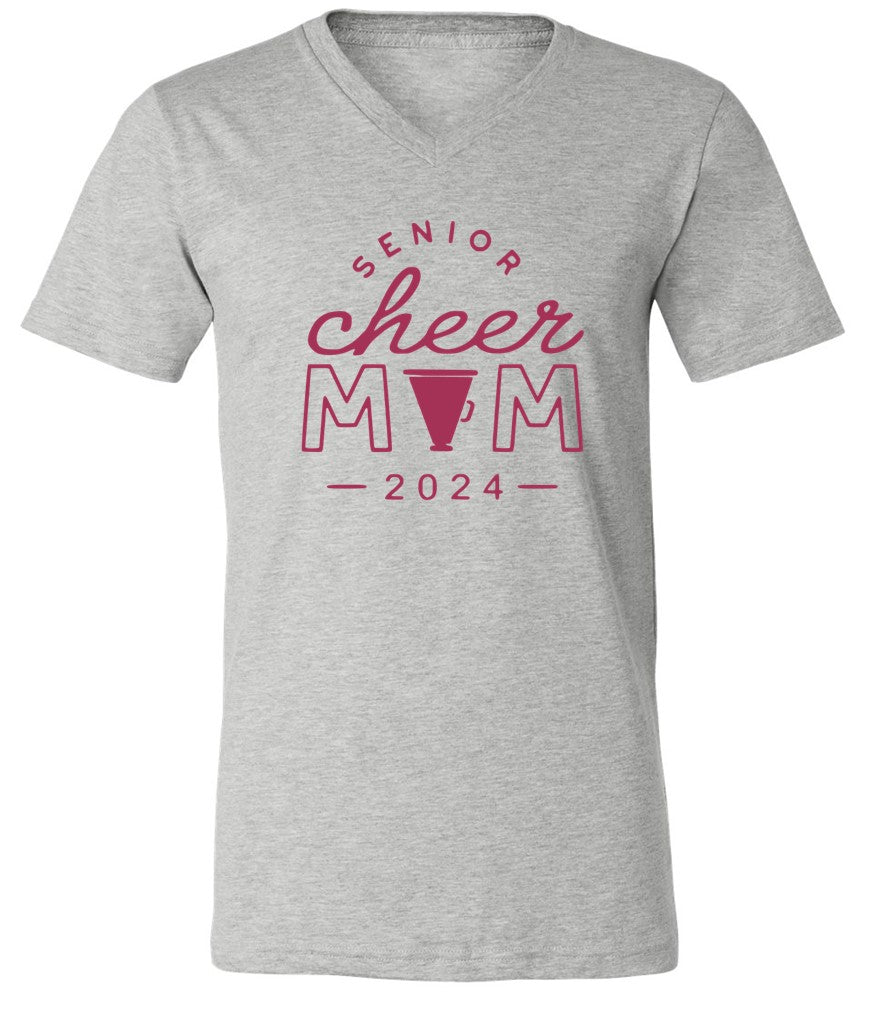 R/W - Senior Cheer Mom on Grey - Several Styles to Choose From!
