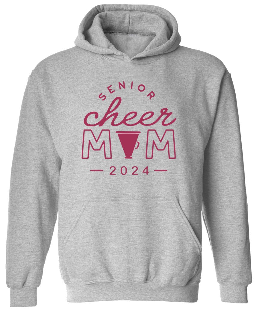 R/W - Senior Cheer Mom on Grey - Several Styles to Choose From!