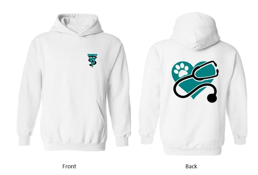 Black Hawk VT on Pocket Logo / Heart on Back on White - Several Styles to Choose From!
