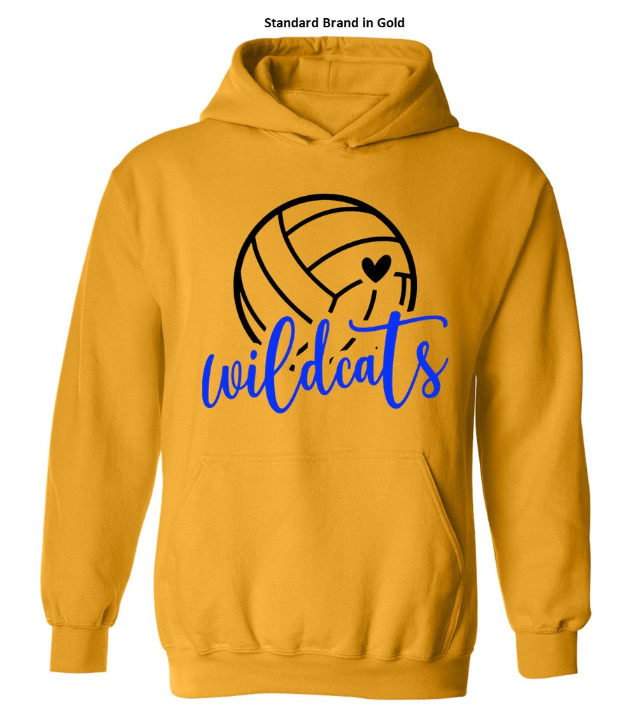 Galva Wildcats Volleyball on a variety of Yellows! - Several Styles to Choose From!