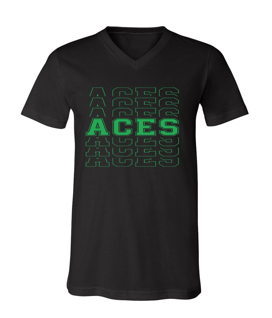 Aces Repeat on Black - Several Styles to Choose From!