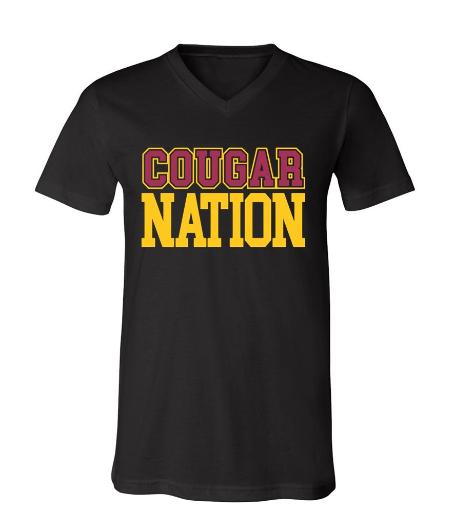 Cougar Nation on Black - Several Styles to Choose From!