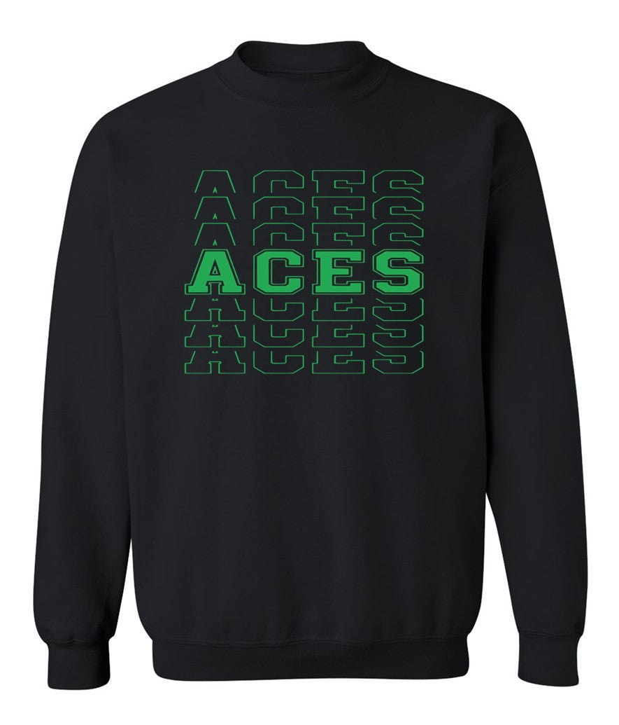 Aces Repeat on Black - Several Styles to Choose From!